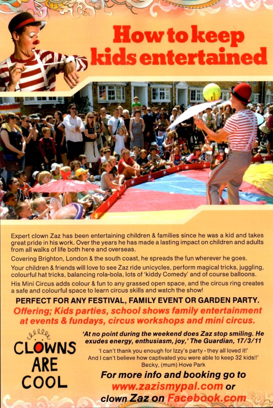 the new zazzy poster for 2012